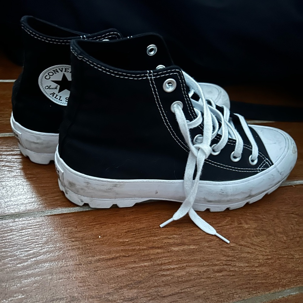 Converse Black High Top Platform - image 2